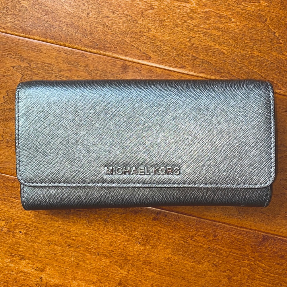 Silver Michael Kors Clutch